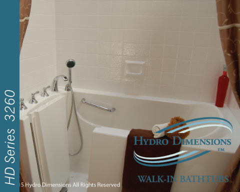 HD Series 3260 Walk In Bath Tub